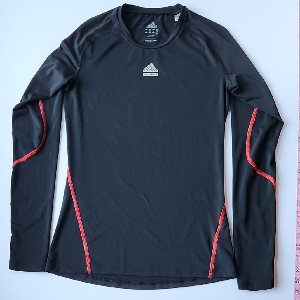Adidas Black Shirt with Red Details